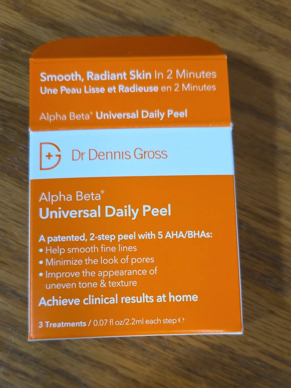 Dr Dennis Gross Alpha Beta Universal Daily Peel - Orange Box
